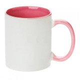 Two-colored pastel pink mug