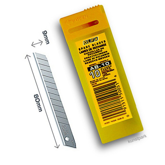 AB-10 náhradné čepele, š. - 9 mm