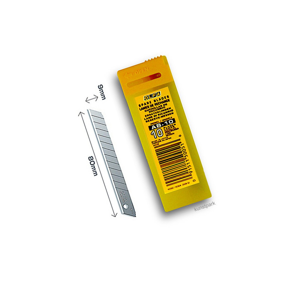 AB-10 náhradné čepele, š. - 9 mm