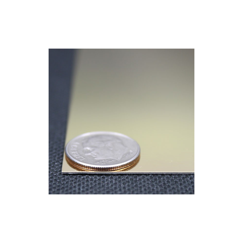 Anodized Aluminium 2021-1 - Bright Gold (0,5mm) eloxovaný Al