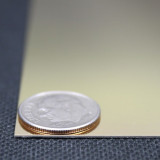 Anodized Aluminium 2021-1 - Bright Gold (0,5mm) eloxovaný Al