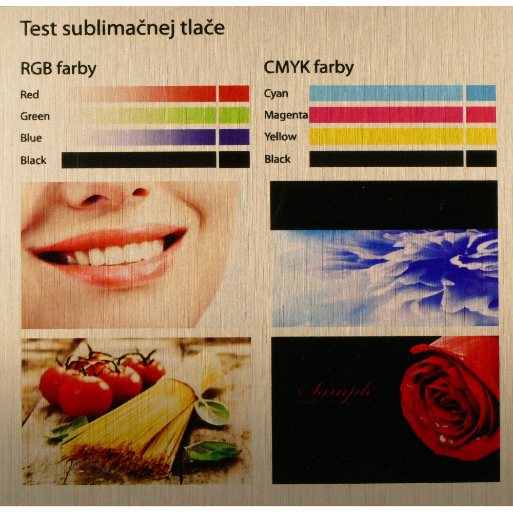 Sublimačný plech - zlatý brúsený