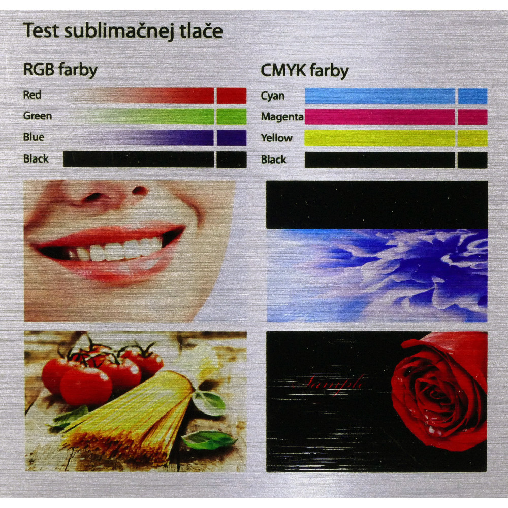 Sublimačný plech - strieborný brúsený