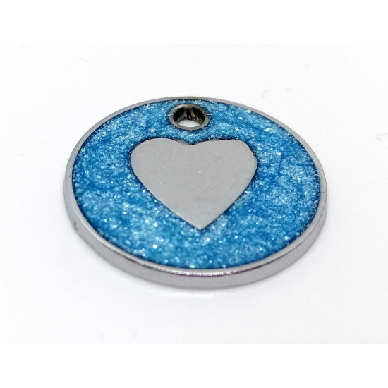 Srdiečko trblietka - červená