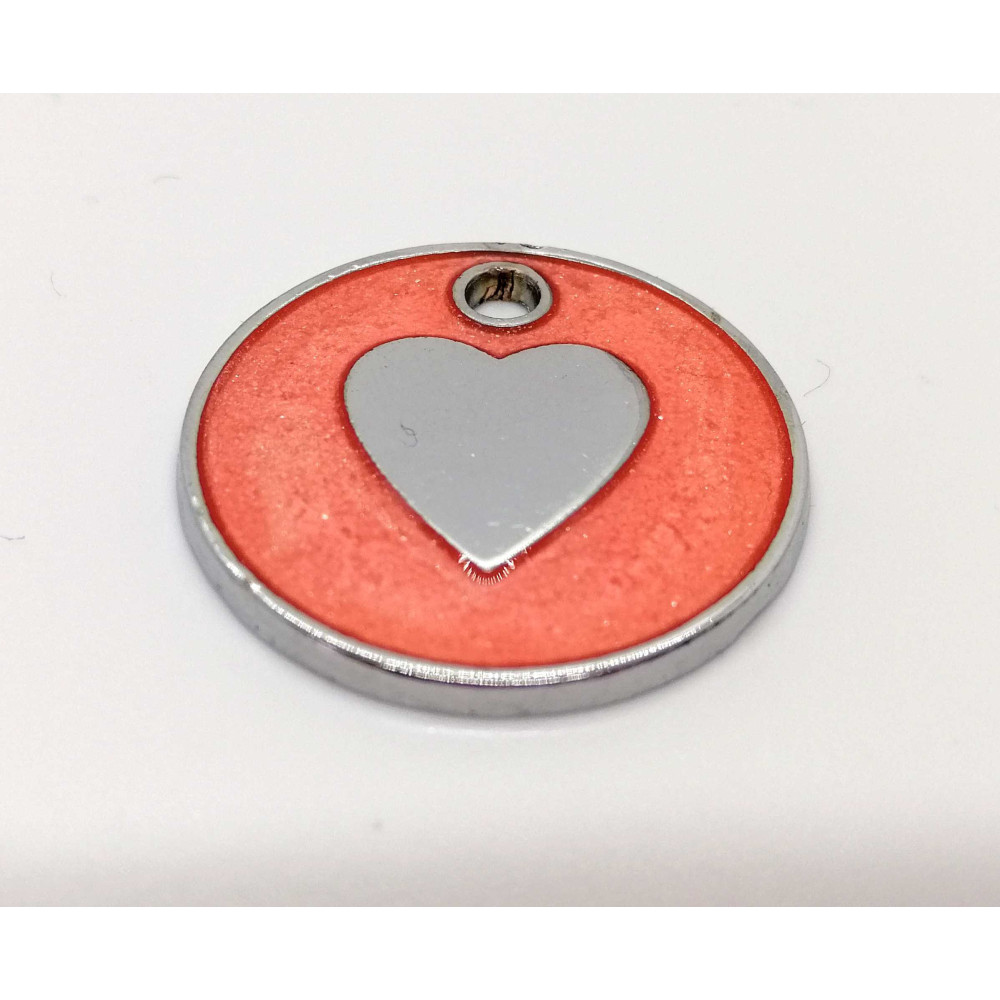 Srdiečko trblietka - červená