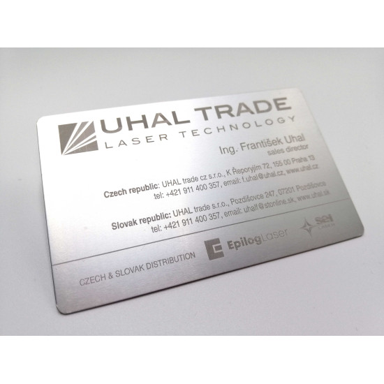 Vizitka Elox - strieborná