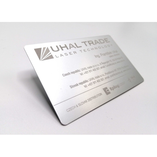 Vizitka Elox - strieborná