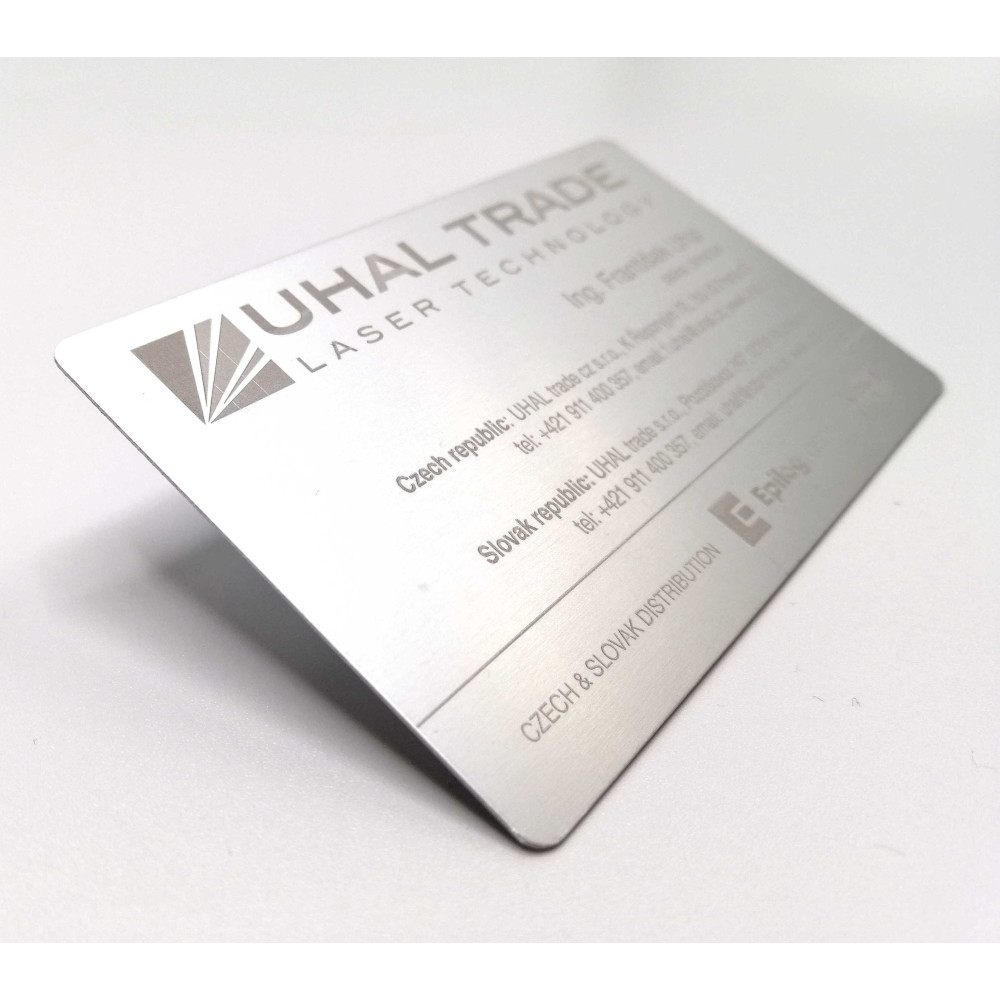 Vizitka Elox - strieborná