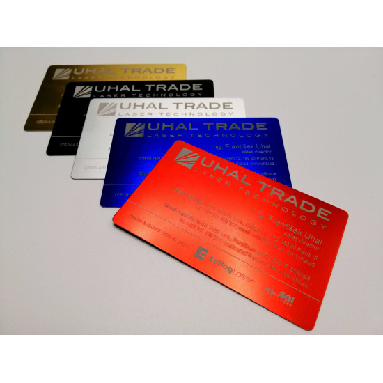 Vizitka Elox - strieborná