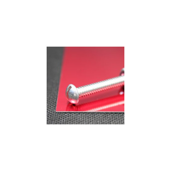 Anodized Aluminium 2032-1 - Satin Red (0,5mm) eloxovaný Al