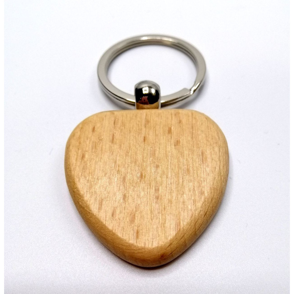 Kľúčenka drevená - srdce
