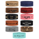 Koženkový náramok - tmavo-hnedý