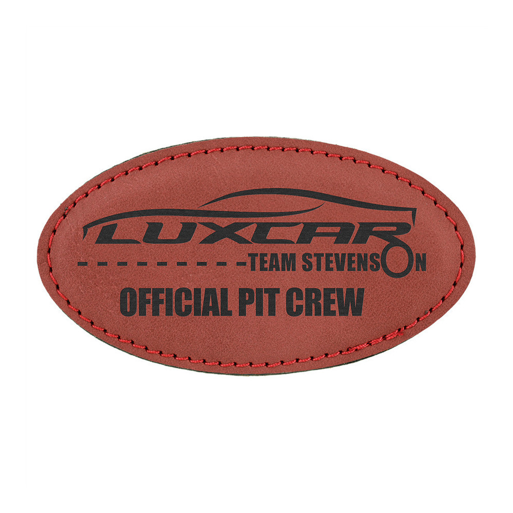 Oválna koženková menovka- Rose