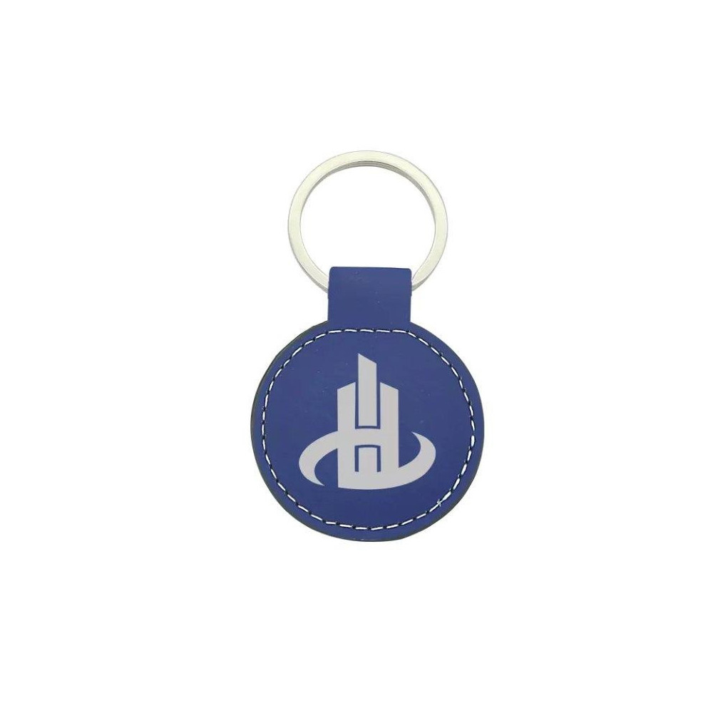 Kľúčenka okrúhla - modrá/strieborná