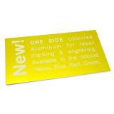 Anodized aluminum GRAFLASH - matt yellow (1mm)