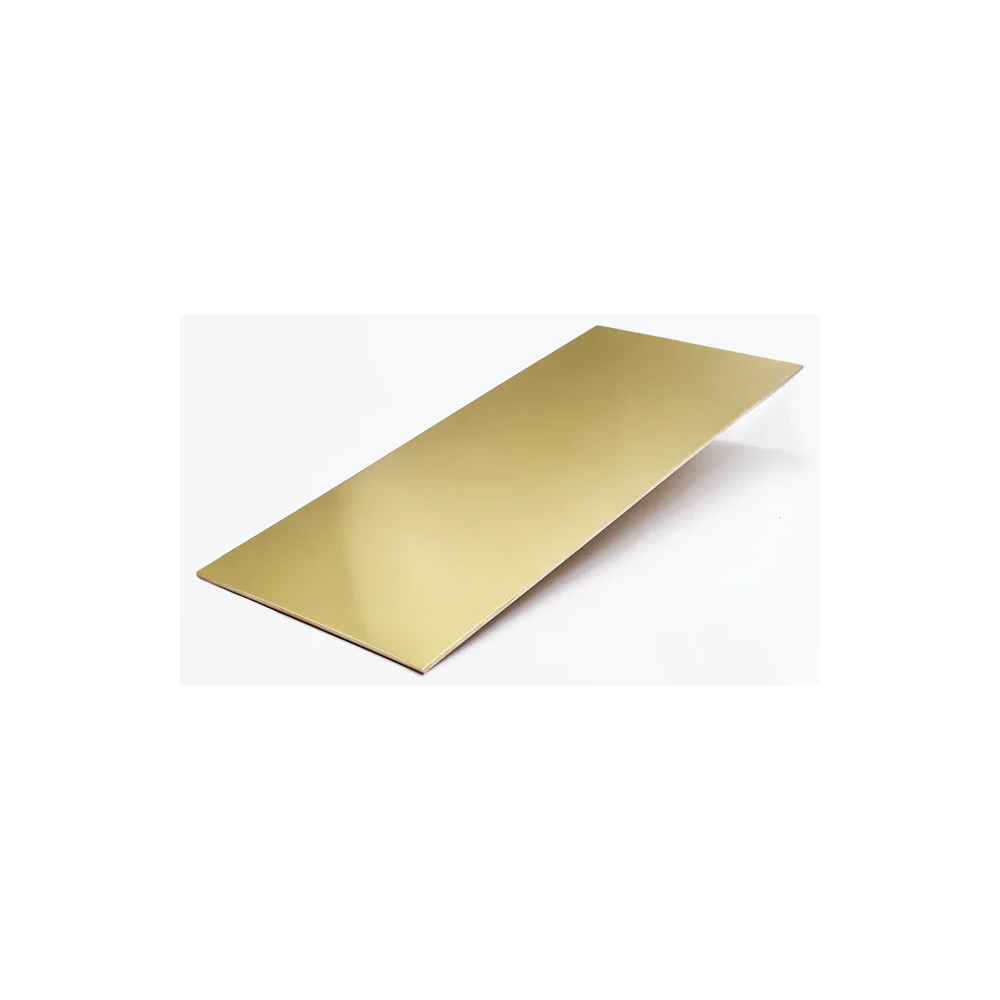 Korundal Mosadzný plech - zlatý lesklý (1,0mm)