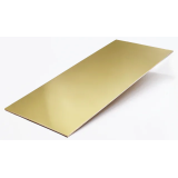 Korundal Mosadzný plech - zlatý lesklý (1,0mm)