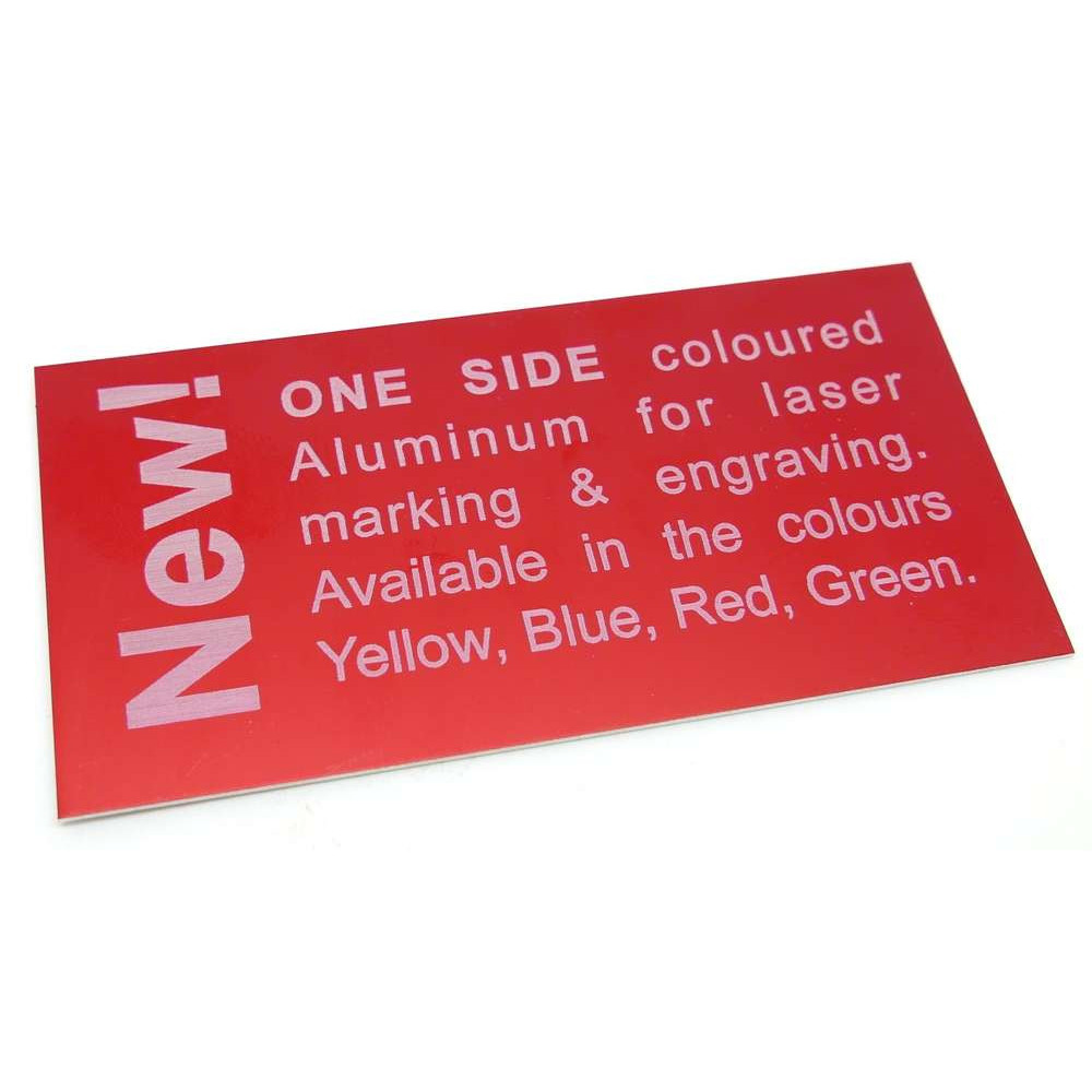 Anodized aluminum GRAFLASH - matt red (1mm)