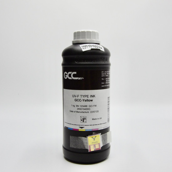 Atrament GCC JF 240 UV - yellow 1000 ml